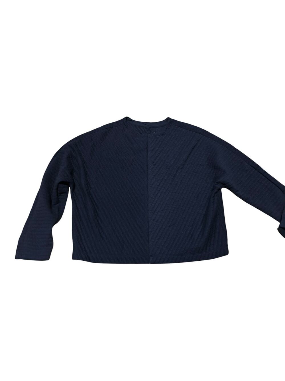 a new day Navy Blue Textured Sweatshirt Size M